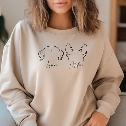 Personalized Pet Ears Sweater with Name