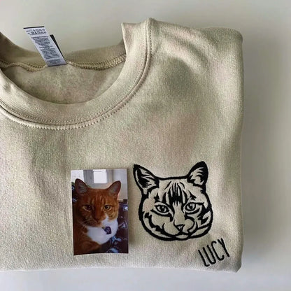 Custom Pet Portrait Sweatshirt/Hoodie/T-shirt