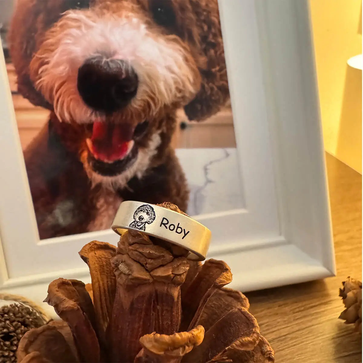 Custom Pet Portrait Ring-Pet Lover Gift| 2nd Item 20% OFF