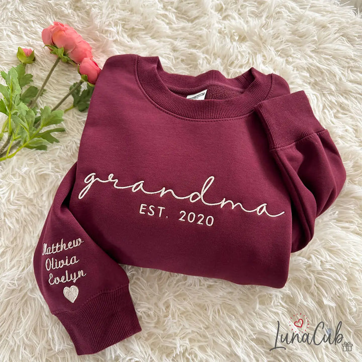 Custom Embroidered Mama Sweatshirt/Hoodie-2026 Mother&