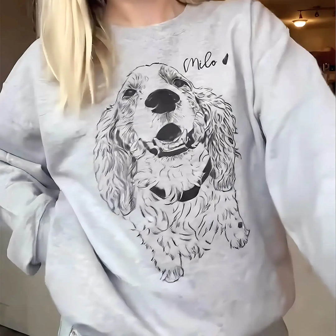 Custom Pet Portrait Sweatshirt