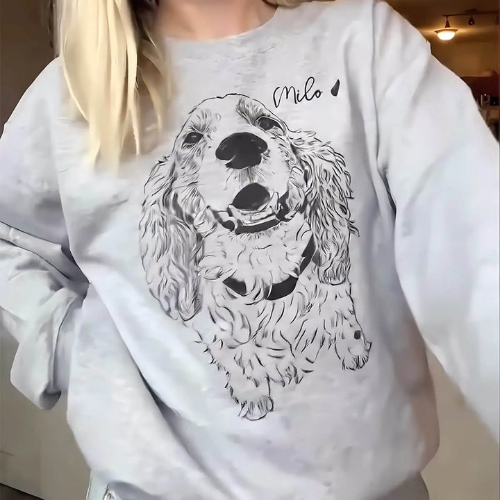 Custom Pet Portrait Sweatshirt