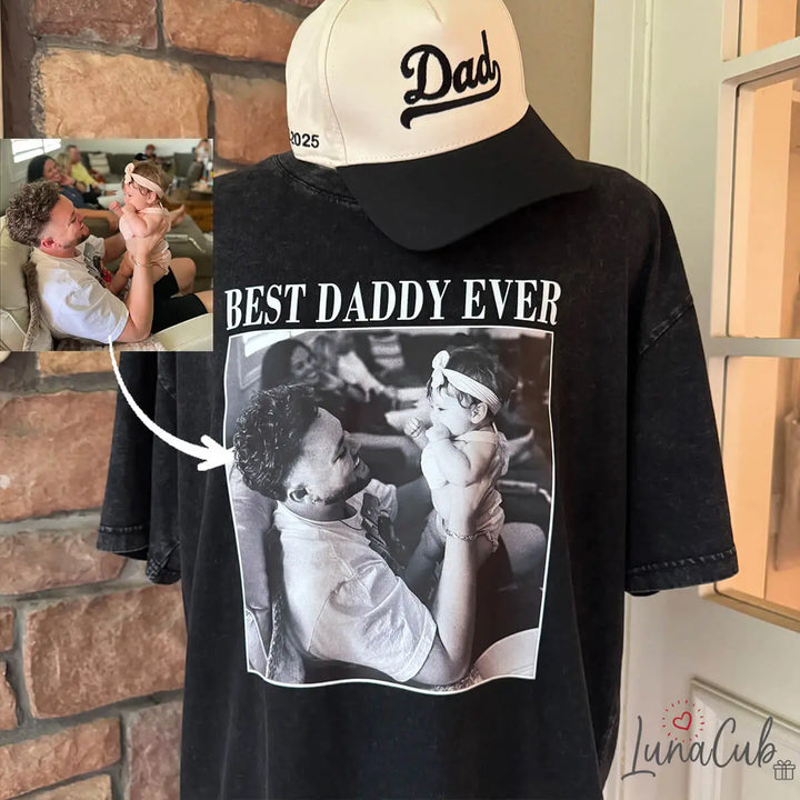 Custom Photo Dad Shirt – Personalized Vintage Photo Tee for Dad | Father’s Day Gift for Dad