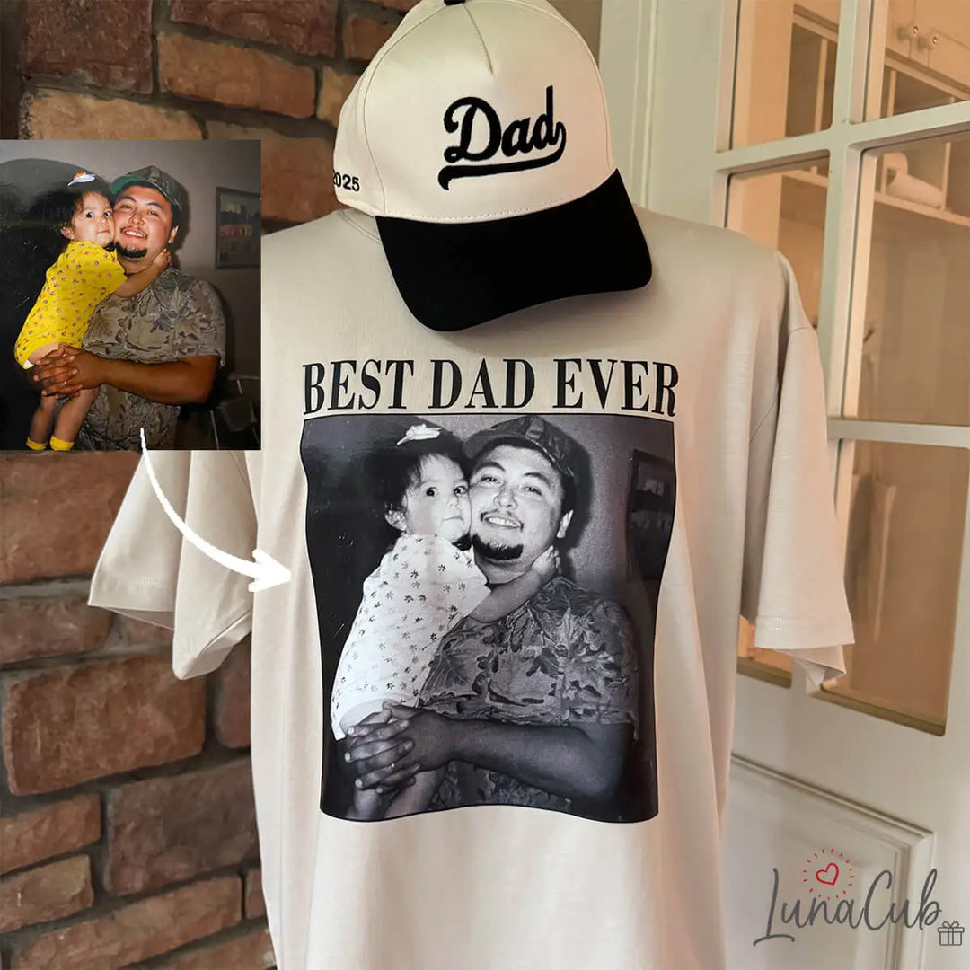 Custom Photo Dad Shirt – Personalized Vintage Photo Tee for Dad | Father’s Day Gift for Dad
