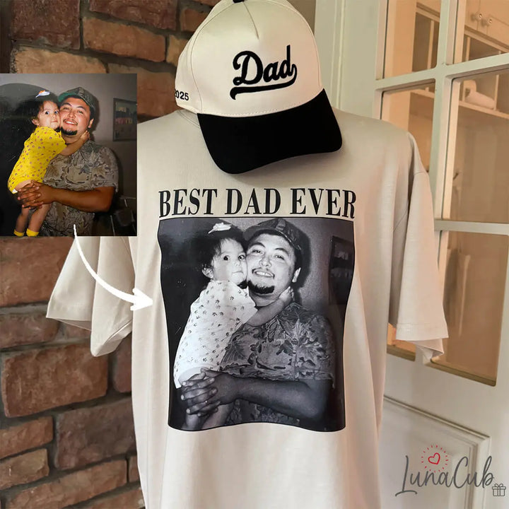 Custom Photo Dad Shirt – Personalized Vintage Photo Tee for Dad | Father’s Day Gift for Dad