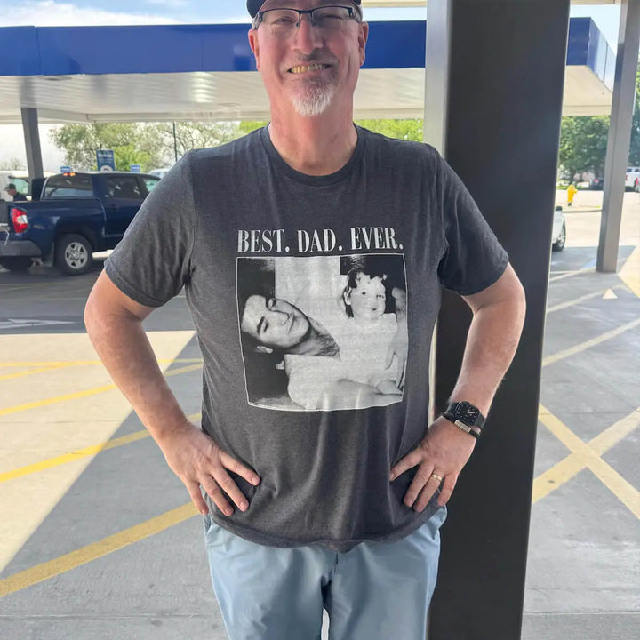 Custom Photo Dad Shirt – Personalized Vintage Photo Tee for Dad | Father’s Day Gift for Dad
