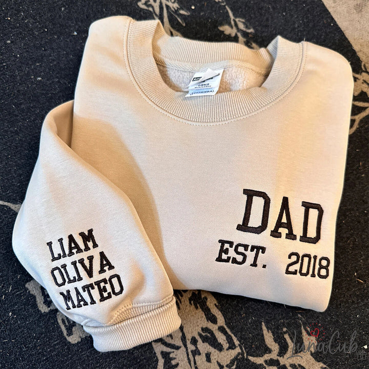 Custom Embroidered DAD Sweatshirt Father&
