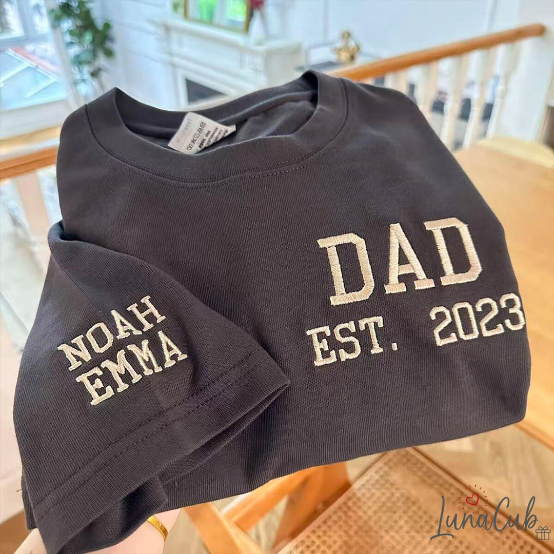 Custom Embroidered DAD Sweatshirt Father&