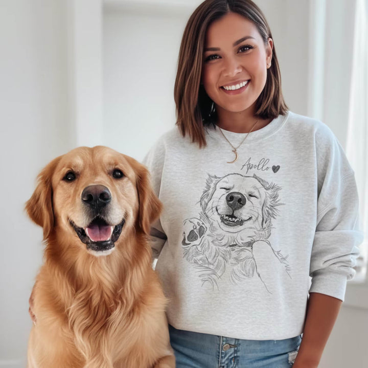 Custom Pet Portrait Sweatshirt