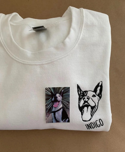 Custom Pet Portrait Sweatshirt/Hoodie/T-shirt