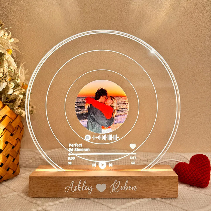 Personalized Vinyl Record with Photo - Acrylic Song Plaque 🎶❤️