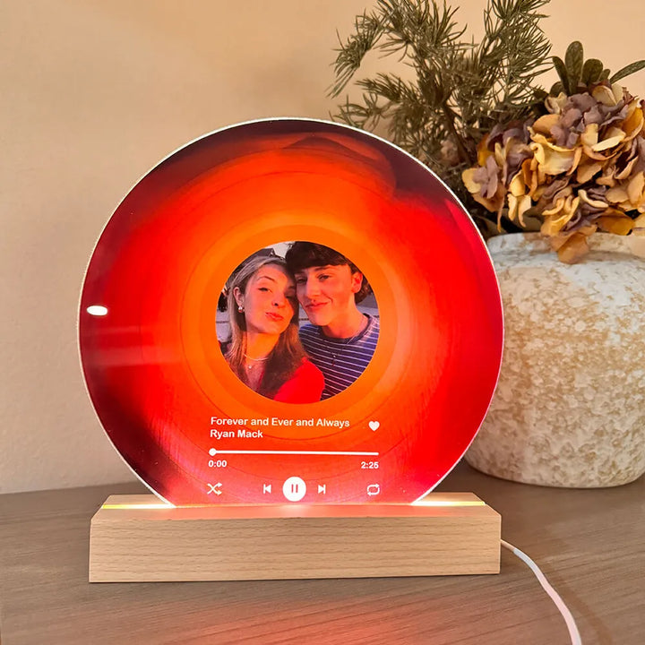 Personalized Vinyl Record with Photo - Acrylic Song Plaque 🎶❤️