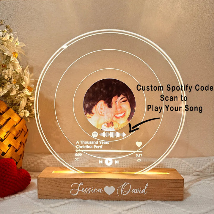 Personalized Vinyl Record with Photo - Acrylic Song Plaque 🎶❤️