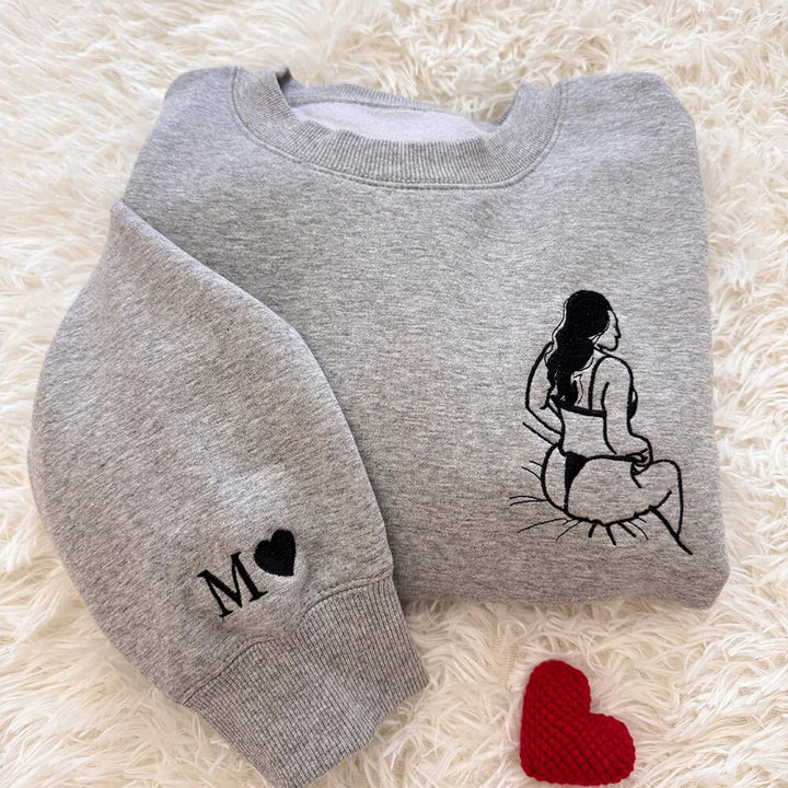 Spicy Custom Embroidered Photo Sweatshirt/Hoodie– Valentine’s Gift
