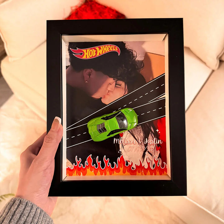Custom Car Photo Frame 🚗 A Love Story in Motion
